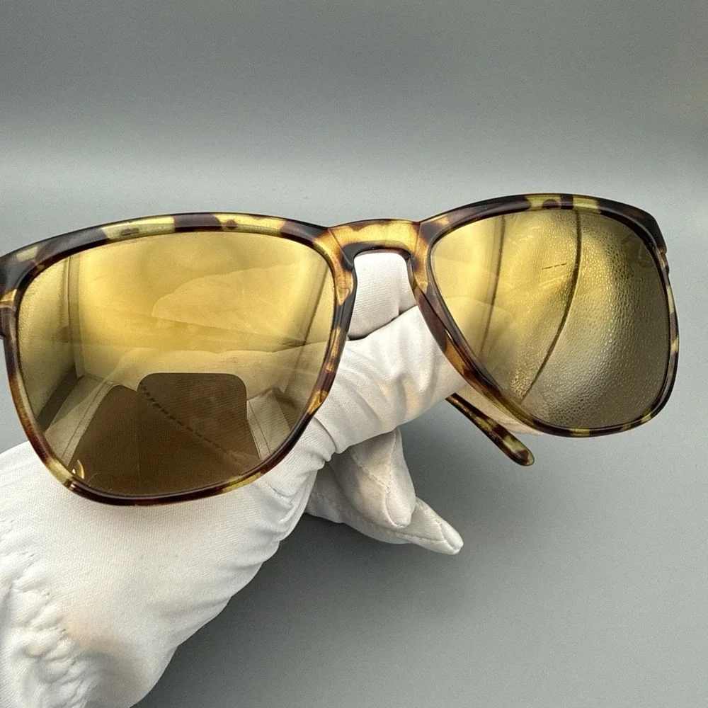 Vintage ZIARI Authentic Tortoise Nylon Sunglasses FRAMES -Green Lens-France-!